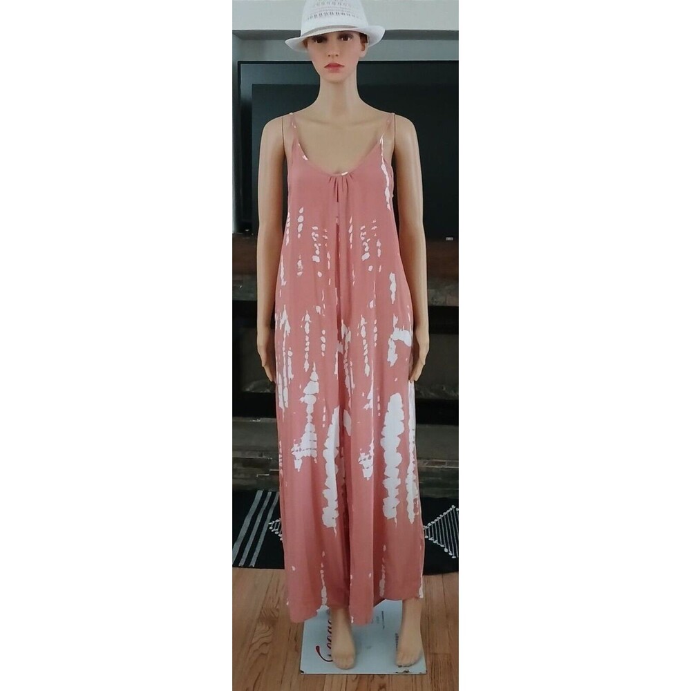 Buenos Ninos Wide Leg Tie Dye Summer Romper Women's Size Medium Beachy